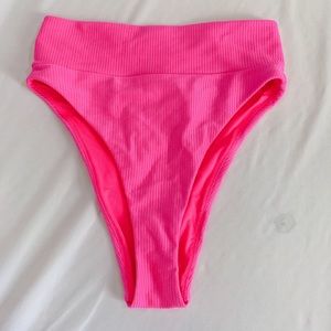 NWOT Aerie Hot Pink Bikini Bottoms